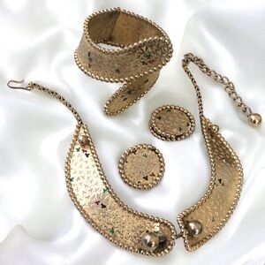 Vintage Hammered Confetti Parure